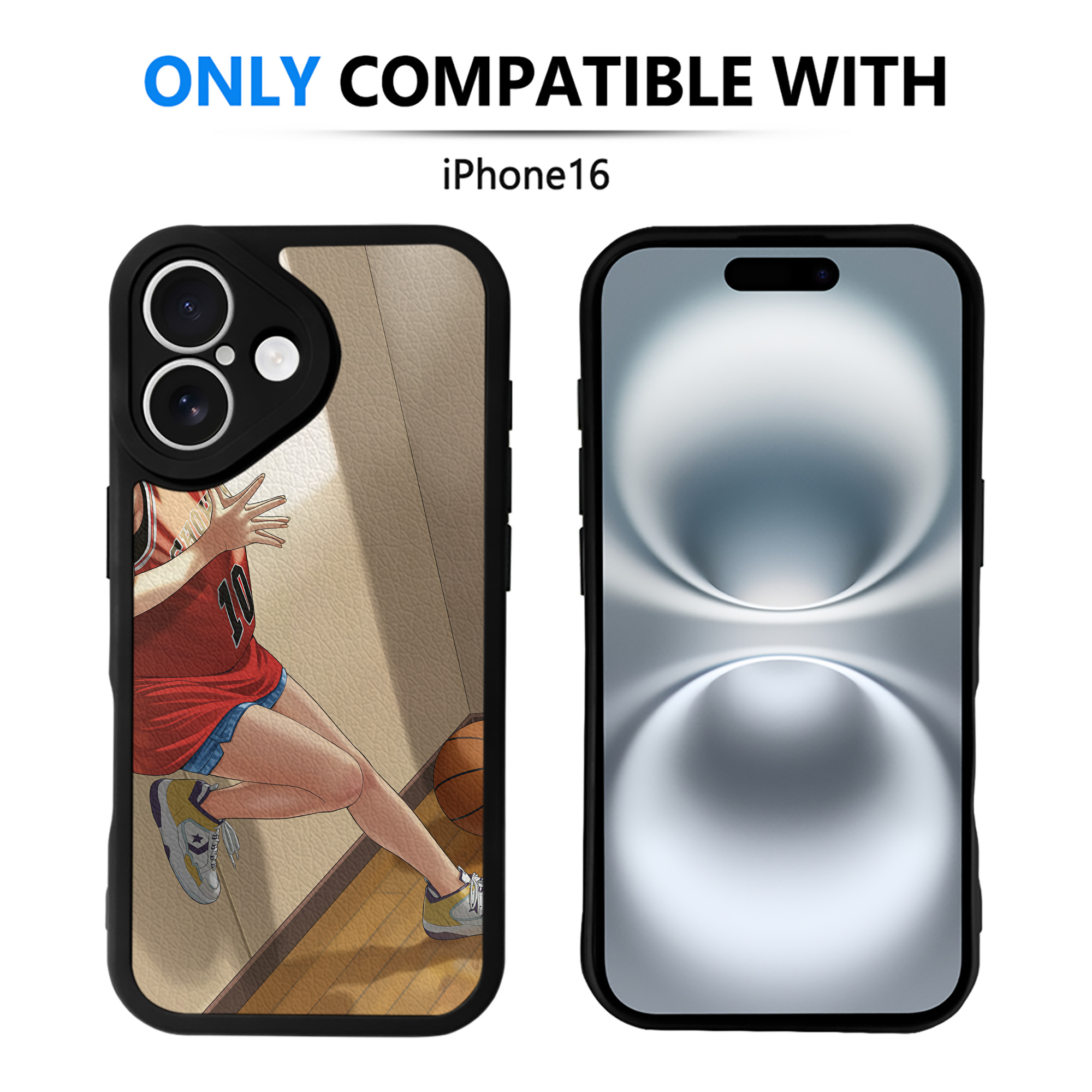 （画像用） SLAM DUNK／スラムダンク 【iPhone 16シリーズ対応】シリコンスマホケース（レザー調） 材質：シリコン
